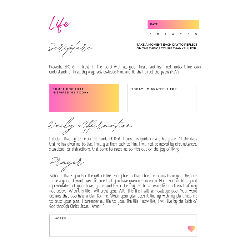 Prayer Journal - PRY 001