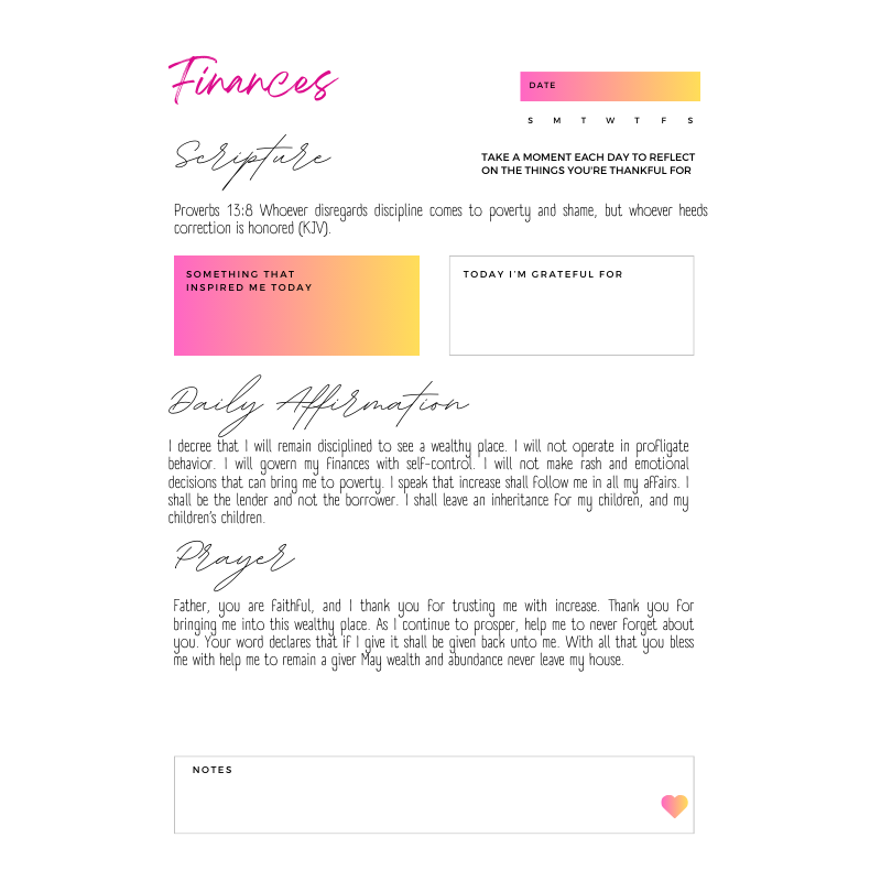 Prayer Journal - PRY 001