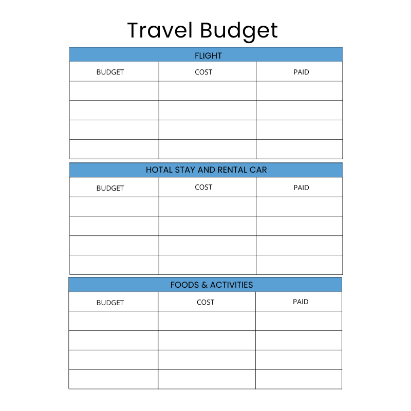 Travel Planner - TRV 001